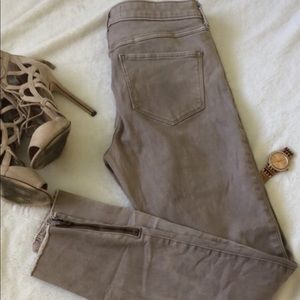 Burnt purple skinny jeans